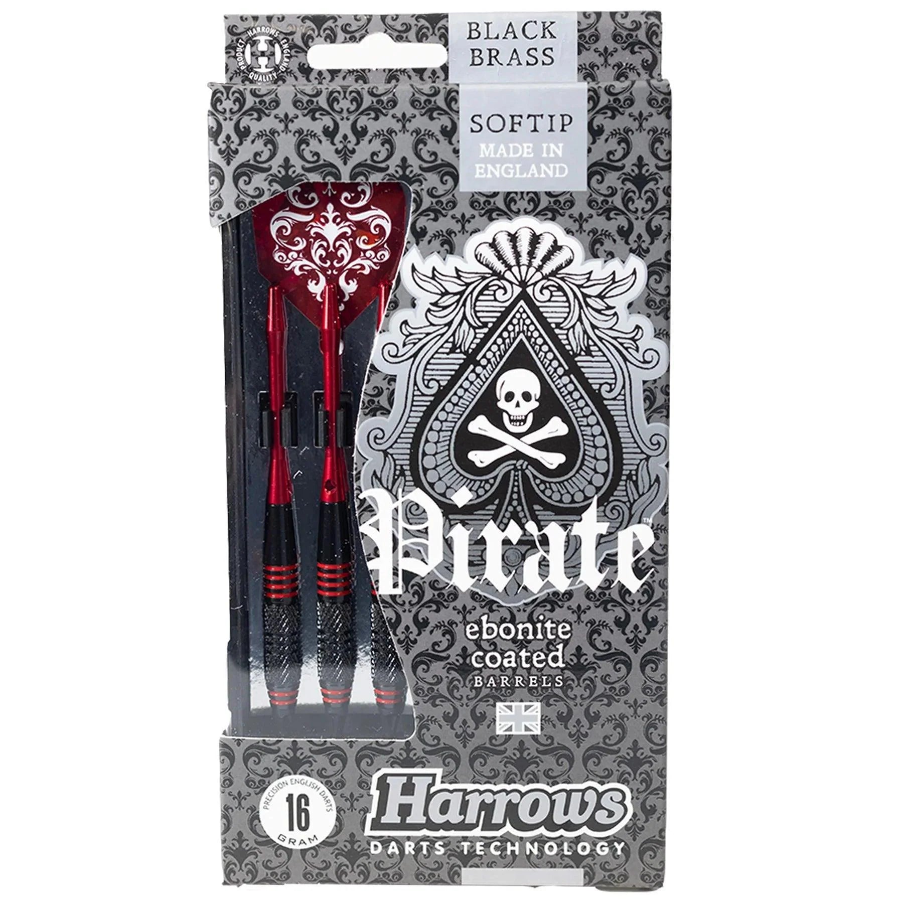 Harrows - Pirate Červená - Sada Soft Šípok - Direct Darts - 5