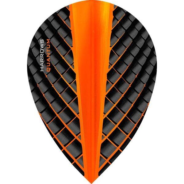 Harrows - Quantum 3D Effect - Oranžová - Hruškovitá - 100 Mikrón - Letky Na Šípky - Direct Darts - 1