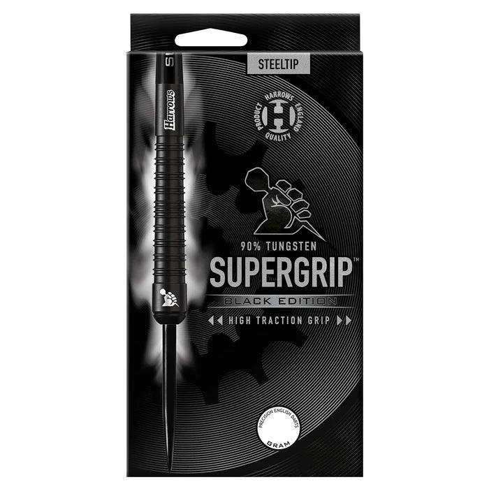 Harrows - Supergrip 90% Black Edition - Sada Steel Šípok - Direct Darts - 5