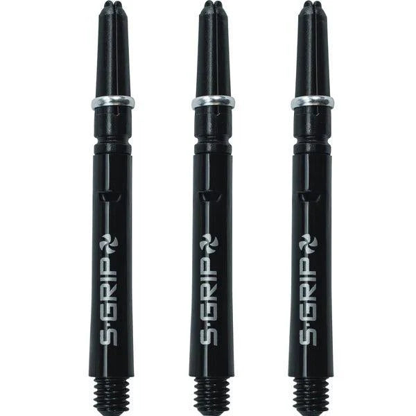 Harrows - Supergrip Spin Čierna/Strieborná - Násadka Na Šípky - Direct Darts - 3