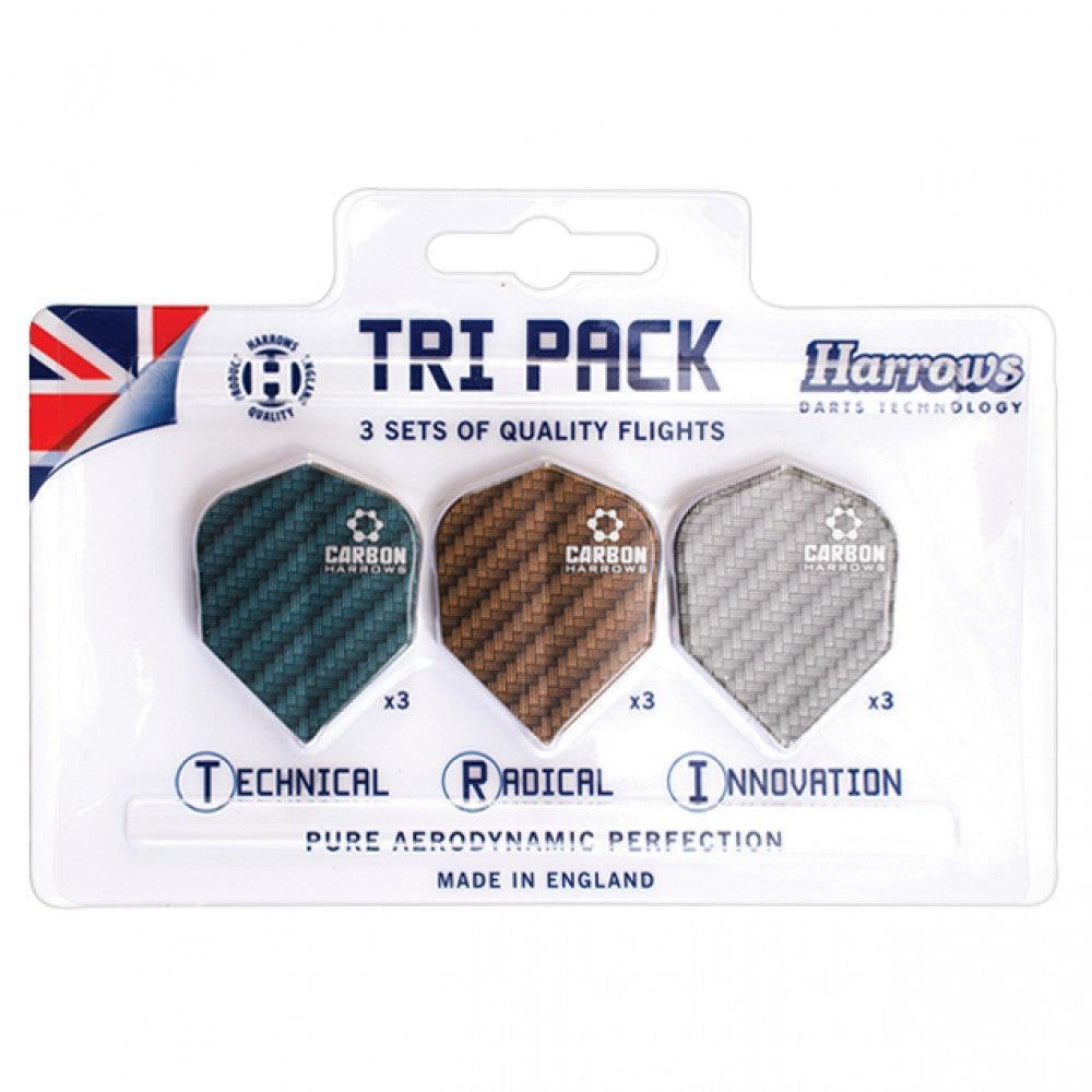 Harrows - Tri Pack Carbon - Letky Na Šípky - Direct Darts - 1