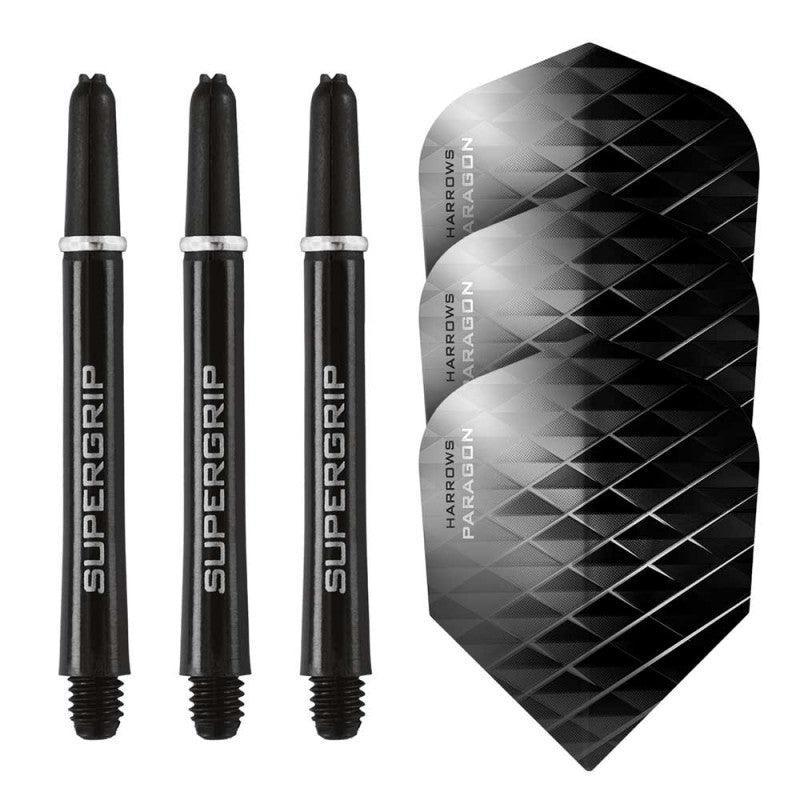 Harrows - Twin Pack Čierna/Strieborná - Letky Na Šípky - Direct Darts - 1