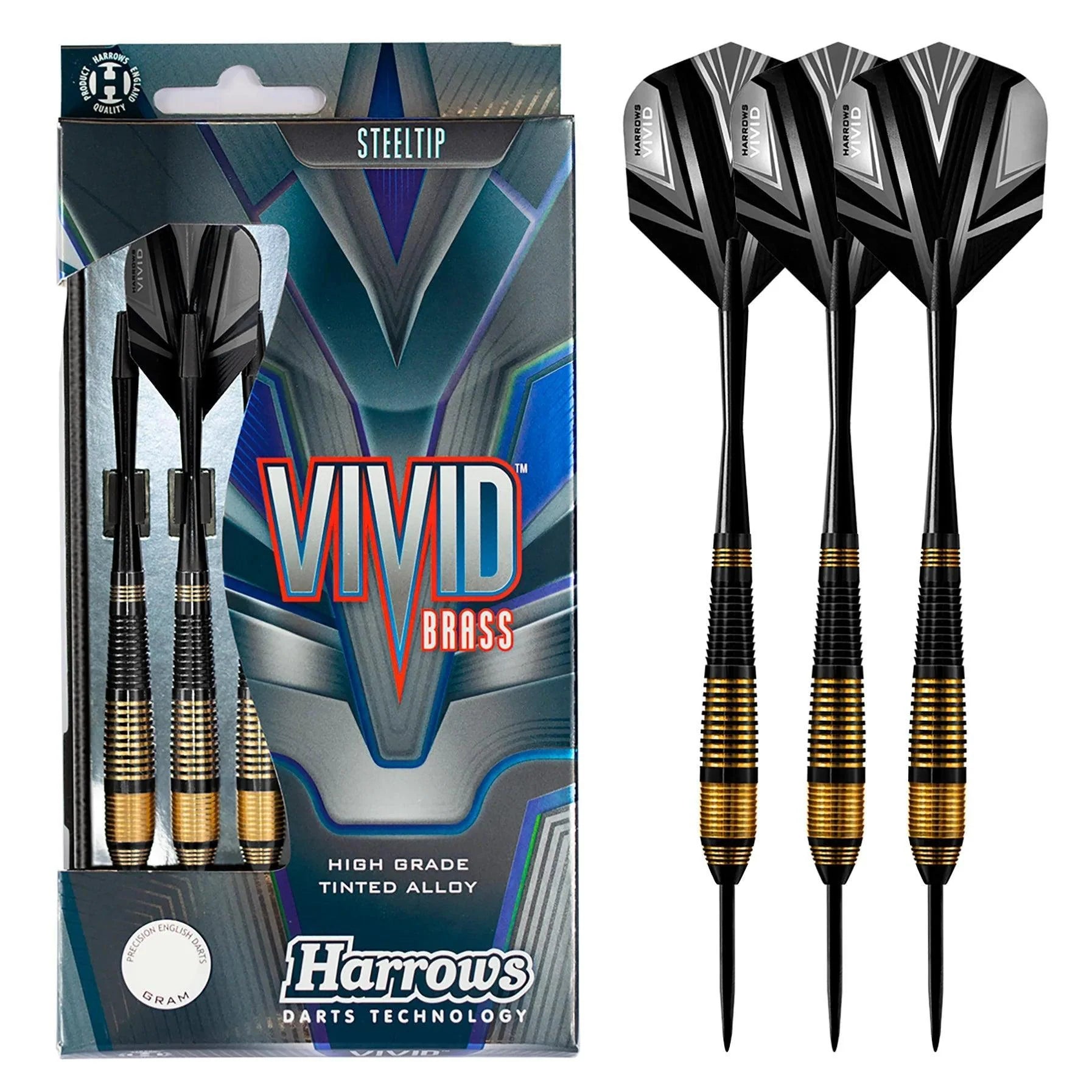 Harrows - Vivid Čierna - Sada Steel Šípok - Direct Darts - 2