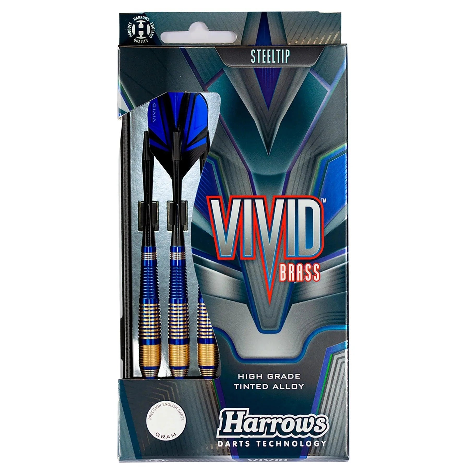 Harrows - Vivid Modrá - Sada Steel Šípok - Direct Darts - 5