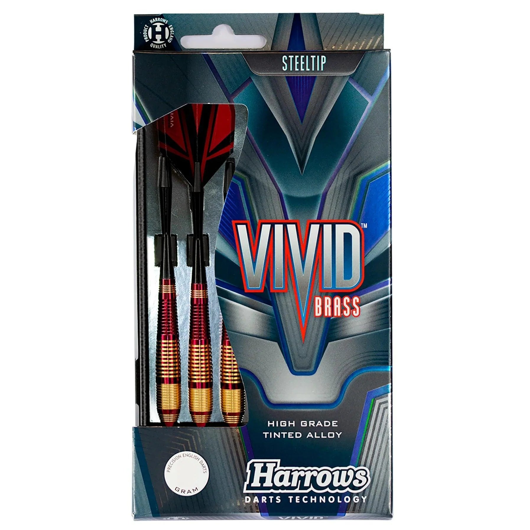 Harrows - Vivid Červená - Sada Steel Šípok - Direct Darts - 5