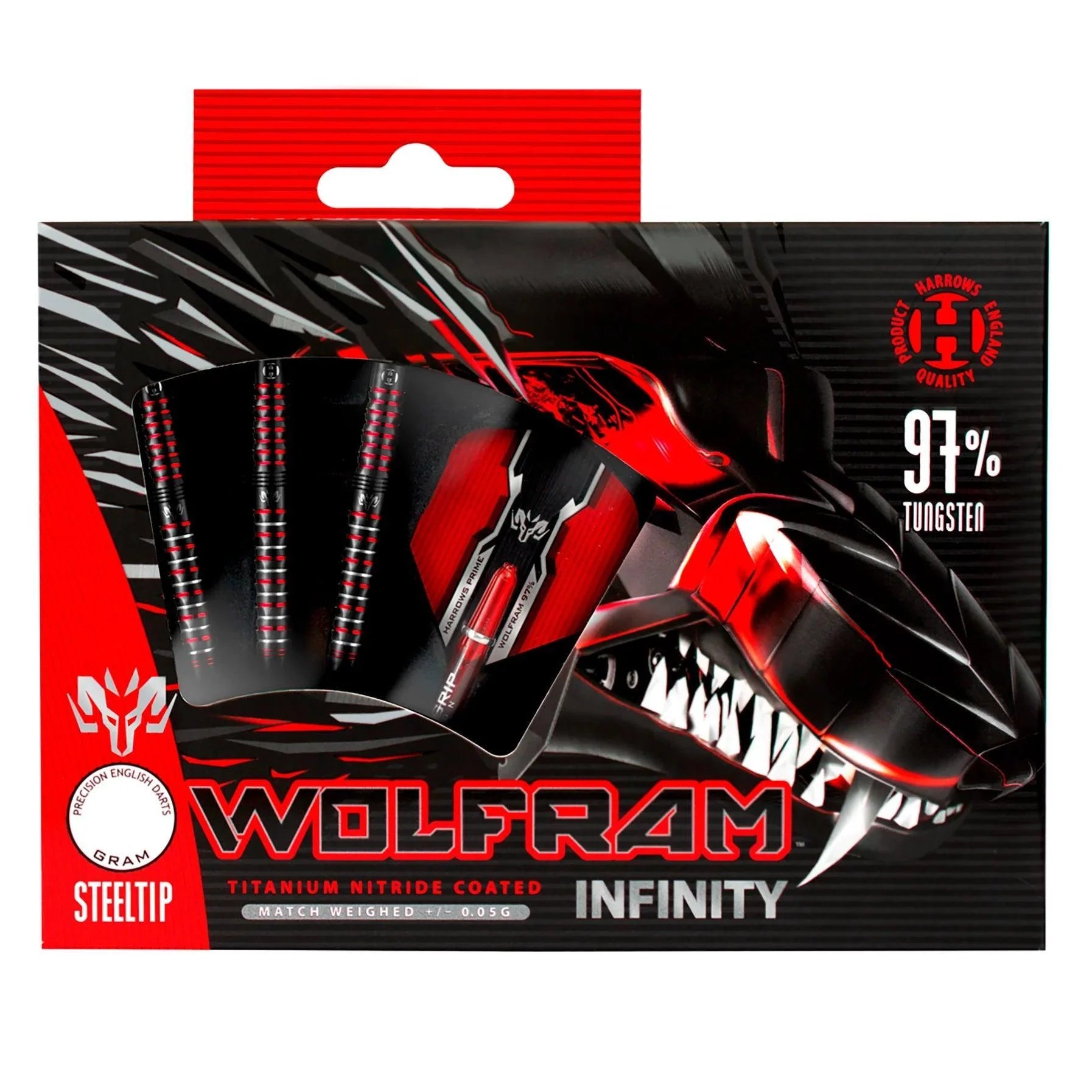 Harrows - Wolfram Infinity 97% - Sada Steel Šípok - Direct Darts - 5
