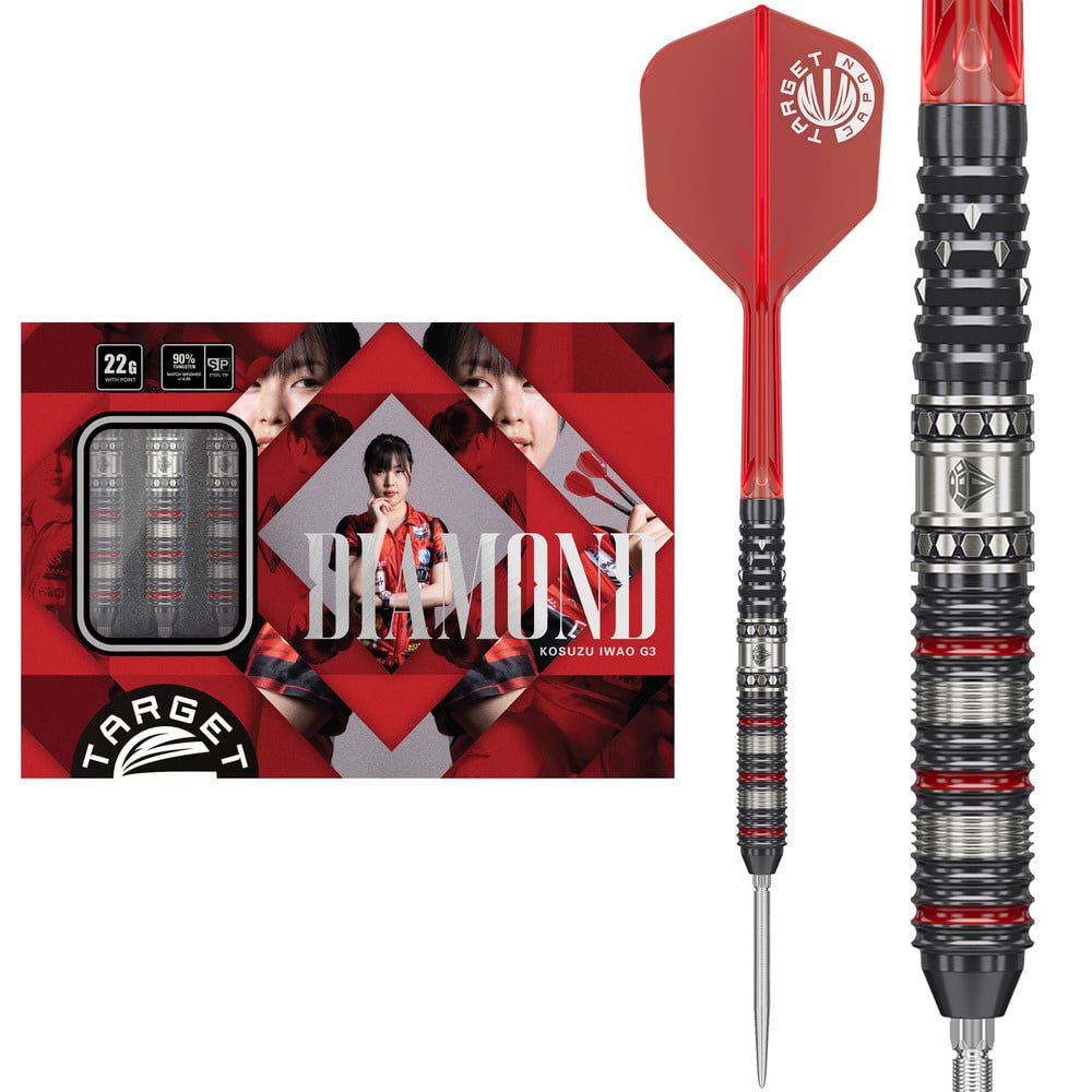 Target Japan - Prime Series Diamond G3 - 90% - Steel Šípky - Direct Darts - 1
