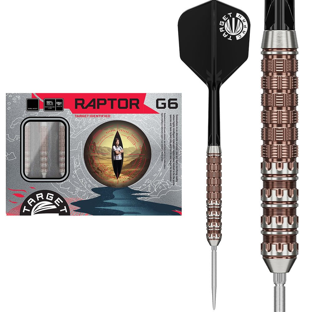 Target Japan - Prime Series Raptor Gen6 - 90% - Steel Šípky - Direct Darts - 1