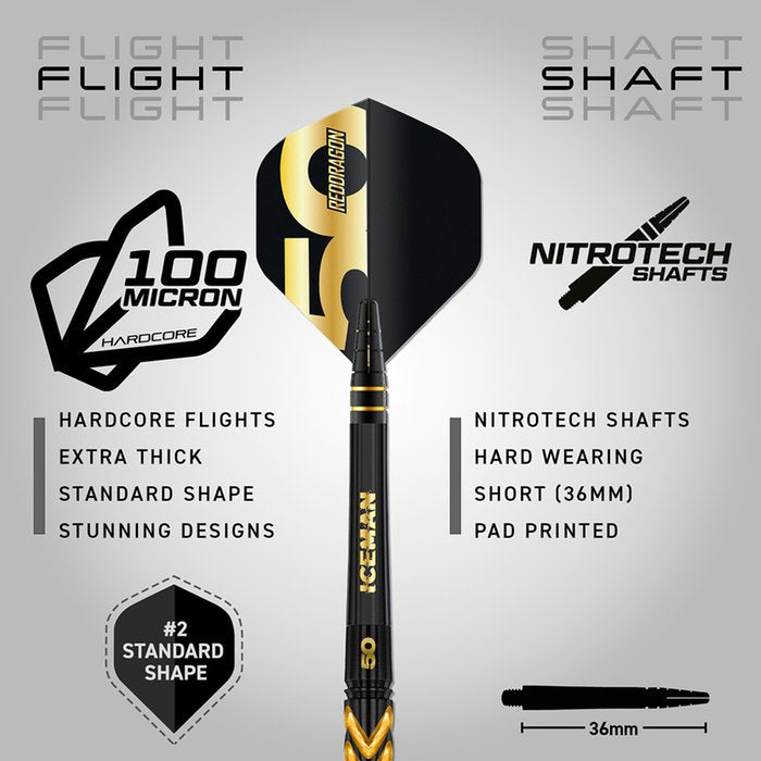 Red Dragon - Gerwyn Price 50 Years 90% - Steel Šípky - Direct Darts - 7