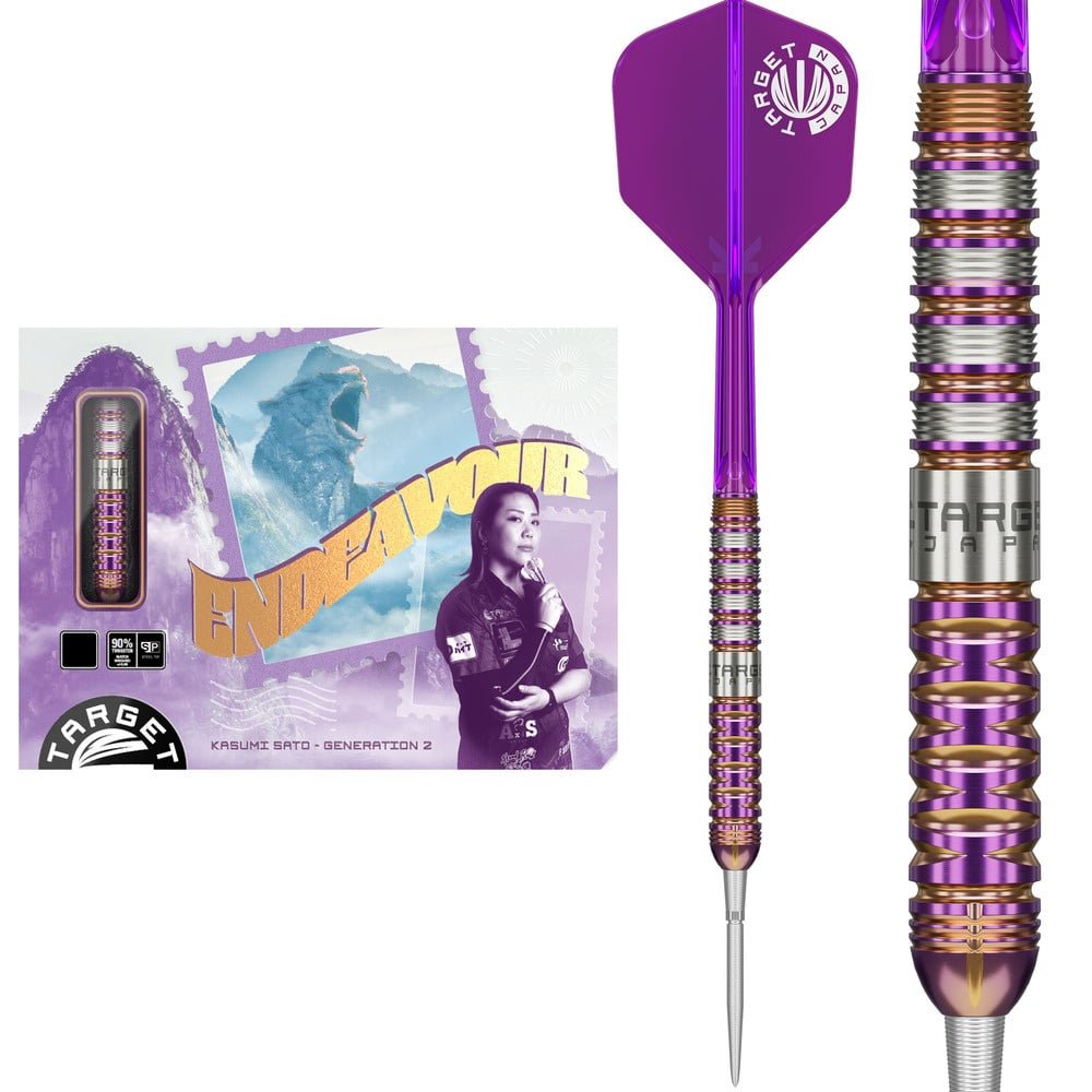 Target Japan - Endeavour Gen2 - 90% - Steel Šípky - Direct Darts - 1
