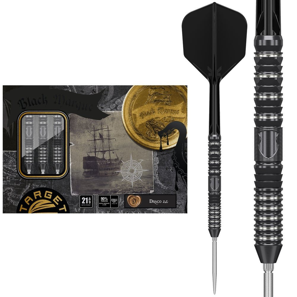 Target Japan - Black Marque Draco Gen2 - Steel Šípky - Direct Darts - 1