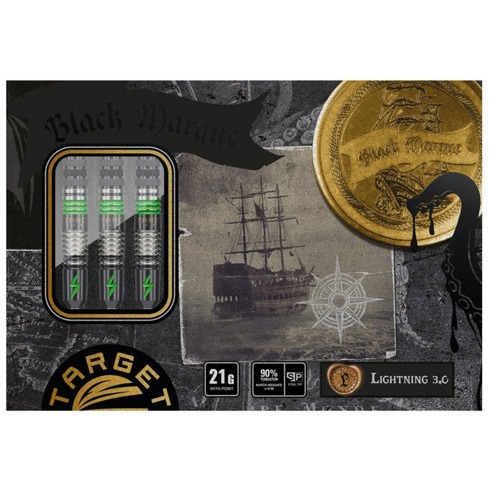 Target Japan - Black Marque Lightning 3.0 - Steel Šípky - Direct Darts - 4