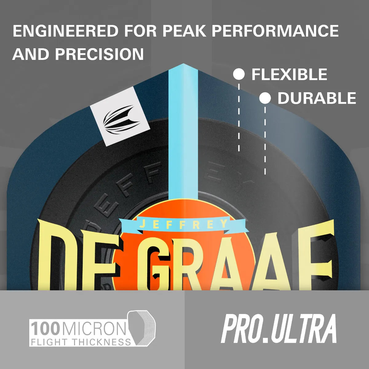 Target - Jeffrey De Graaf G1 Pro Ultra - (9Db) - No2 - 100 Mikrón - Letky Na Šípky - Direct Darts - 4