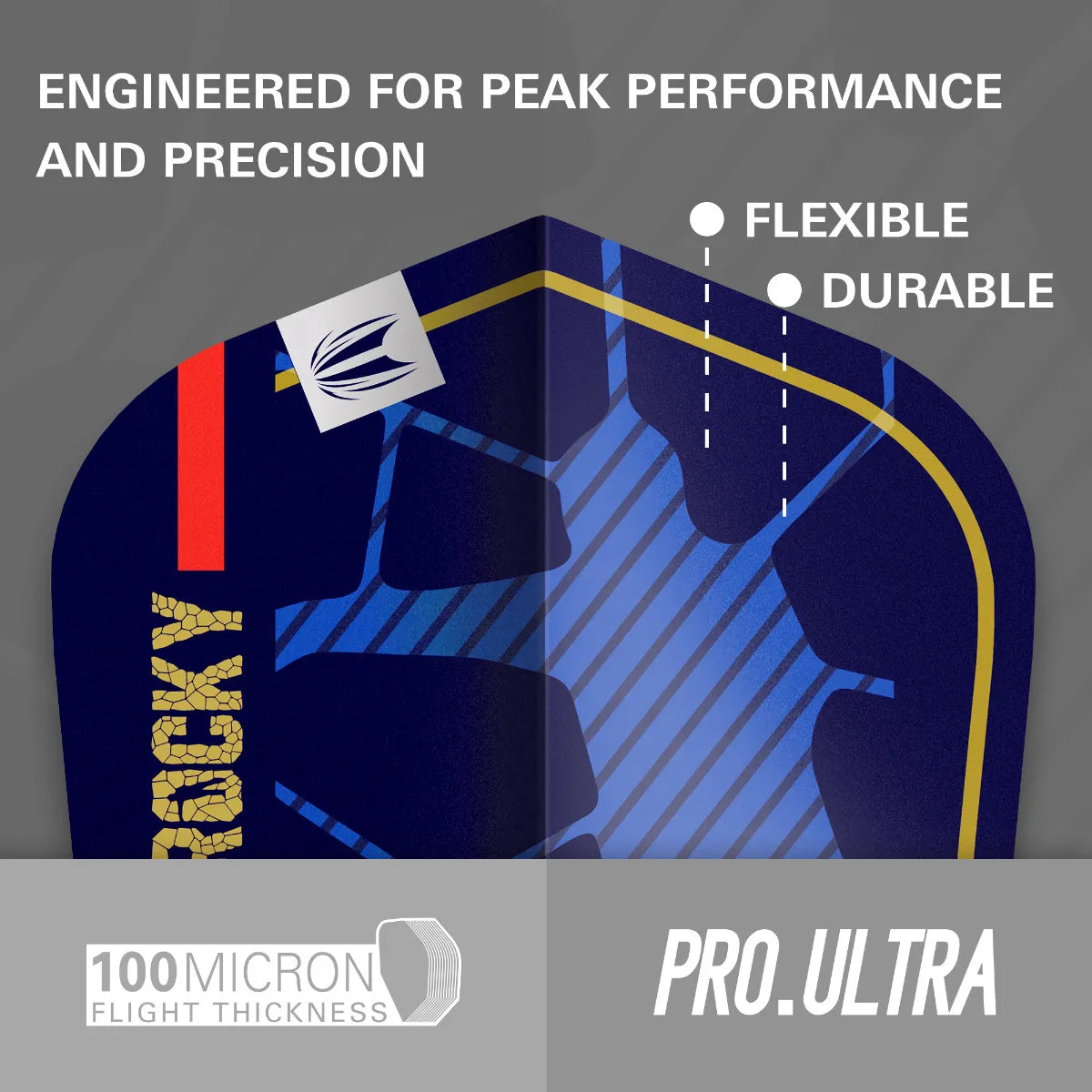Target - Josh Rock G1 Pro Ultra - No2 (9 Ks) - 100 Mikrón - Letky Na Šípky - Direct Darts - 3
