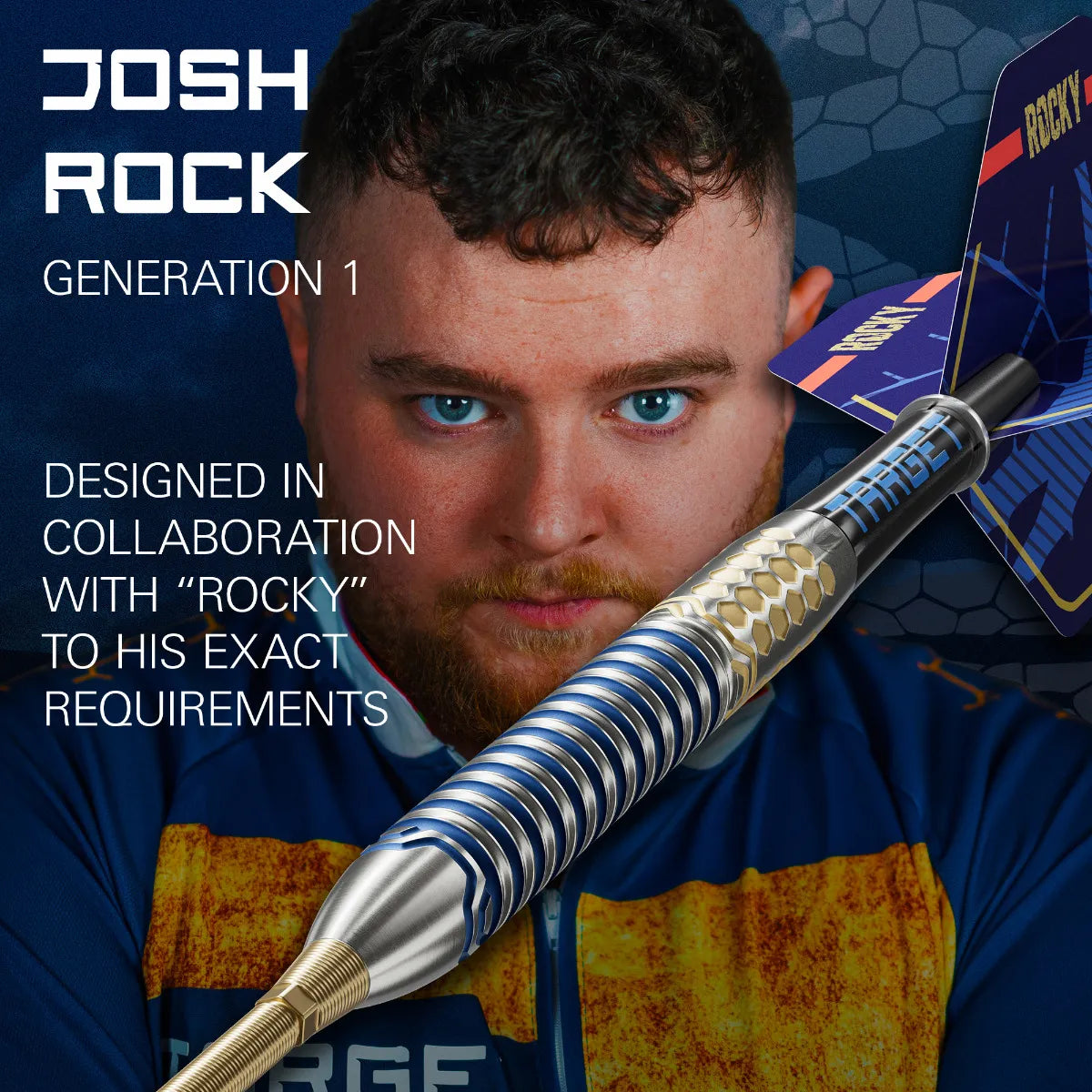 Target - Josh Rock G1 90% Sp - Sada Steel Šípok - Direct Darts - 3