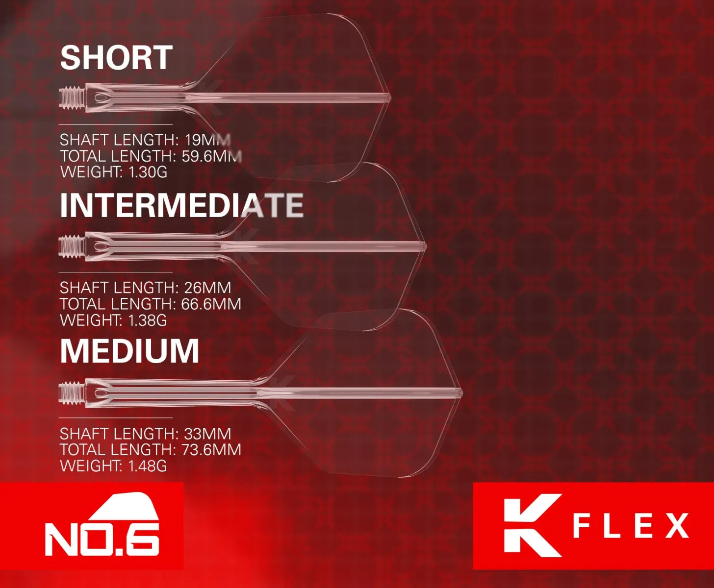 Target - K-Flex - Luke "The Nuke" Littler - Čierna - No6 - Letky/Násadka Na Šípky - Direct Darts - 5