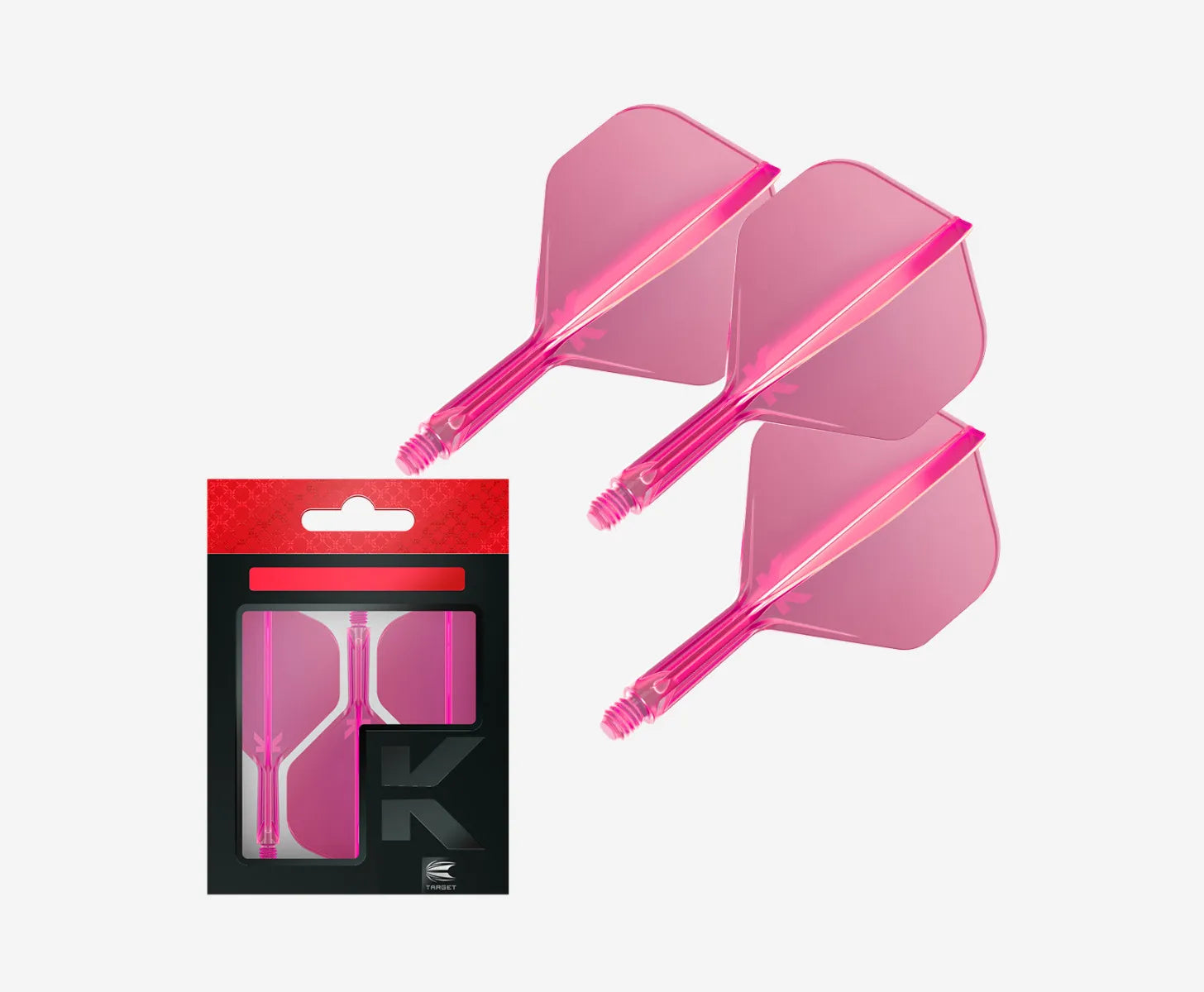 Target - K-Flex - No2 - Neónová Ružová - Letky/Násadka Na Šípky - Direct Darts - 2