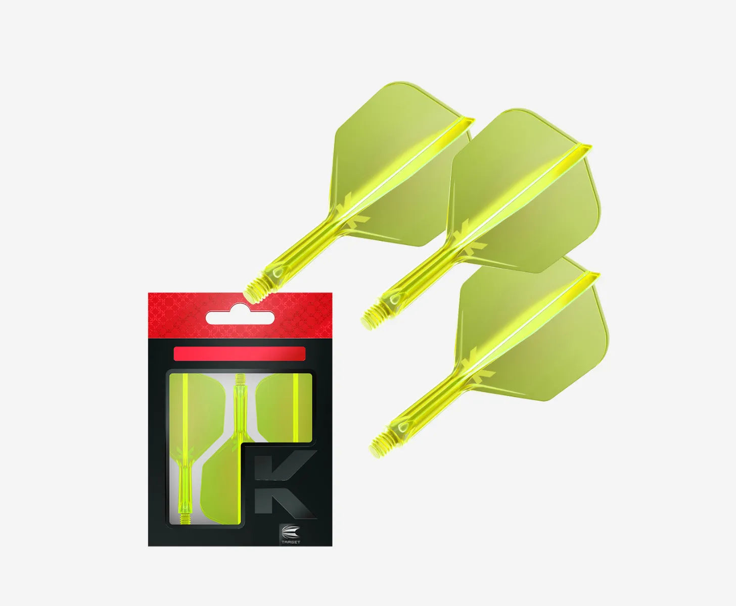 Target - K-Flex - No6 - Neónová Žltá - Letky/Násadka Na Šípky - Direct Darts - 2