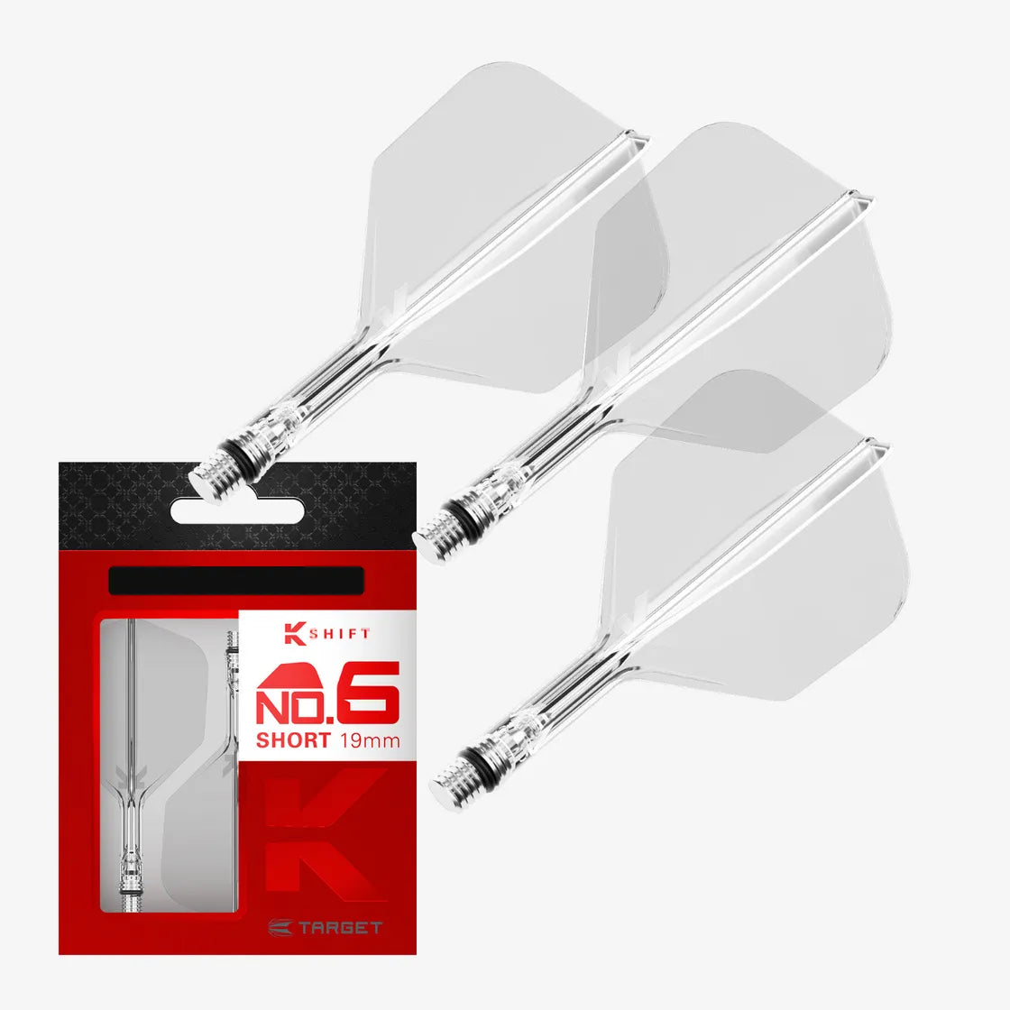 Target - K-Shift Priehľadná - No6 - Letky/Násadka Na Šípky - Direct Darts - 1