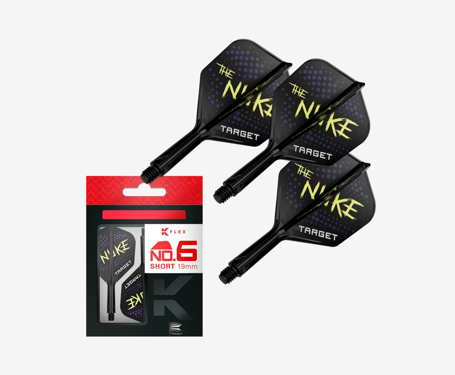 Target - K-Flex - Luke "The Nuke" Littler - Čierna - No6 - Letky/Násadka Na Šípky - Direct Darts - 2