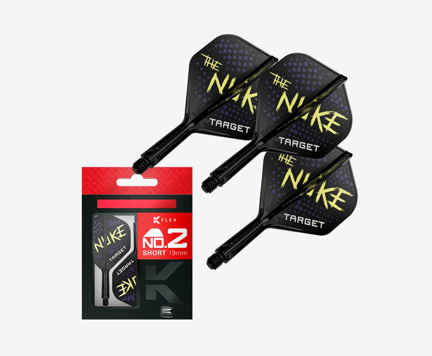 Target - K-Flex - Luke "The Nuke" Littler - Čierna - No2 - Letky/Násadka Na Šípky - Direct Darts - 2