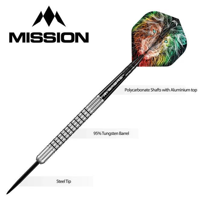 Mission - Dominik Grüllich - 95% - Sada Steel Šípok - Direct Darts - 4