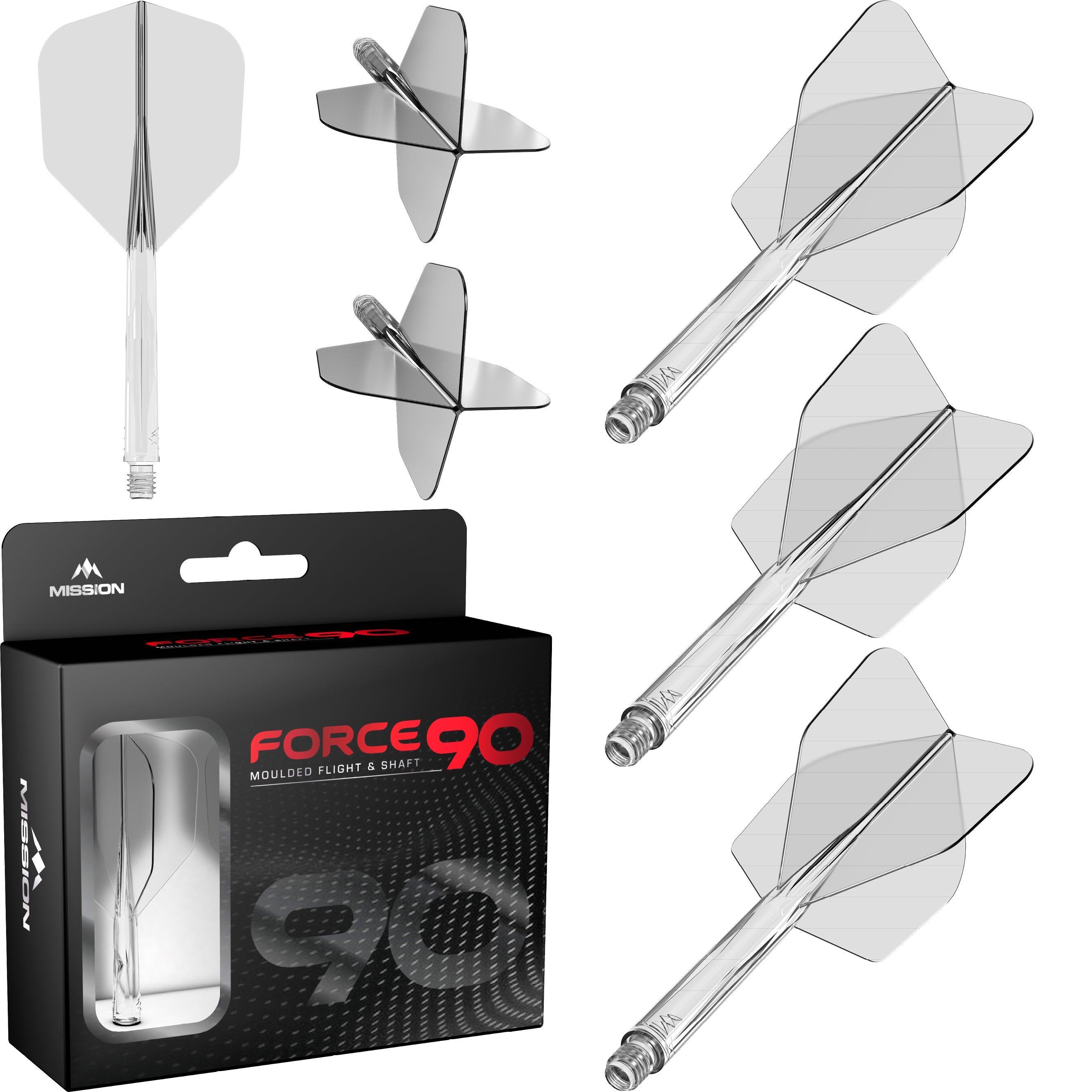 Mission - Force 90 Priehľadná - No6 - Letky/Násadka Na Šípky - Direct Darts - 3