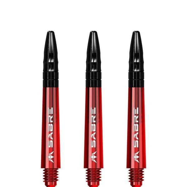 Mission - Sabre - Polykarbonát - Červená - Čierna Top - Násadka Na Šípky - Direct Darts - 3