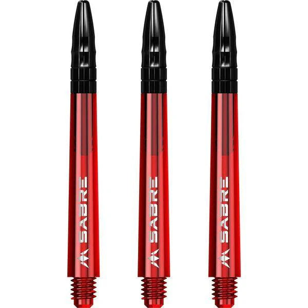 Mission - Sabre - Polykarbonát - Červená - Čierna Top - Násadka Na Šípky - Direct Darts - 5