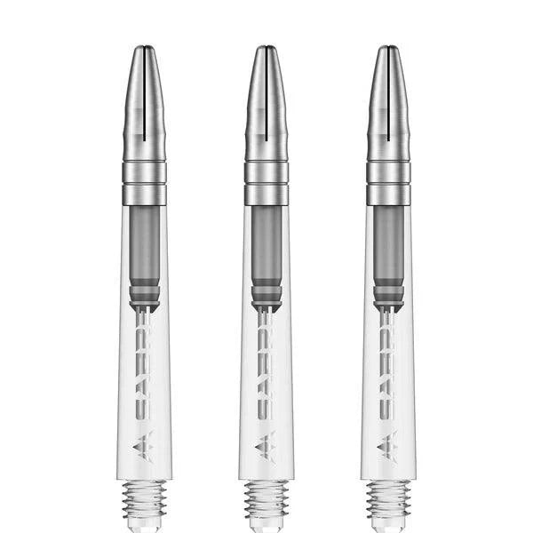 Mission - Sabre - Polykarbonát - Priehľadná - Strieborná Top - Násadka Na Šípky - Direct Darts - 4