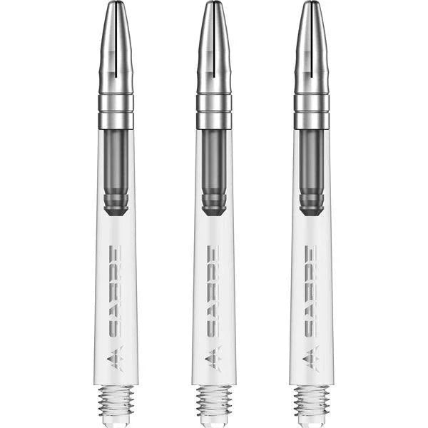 Mission - Sabre - Polykarbonát - Priehľadná - Strieborná Top - Násadka Na Šípky - Direct Darts - 5
