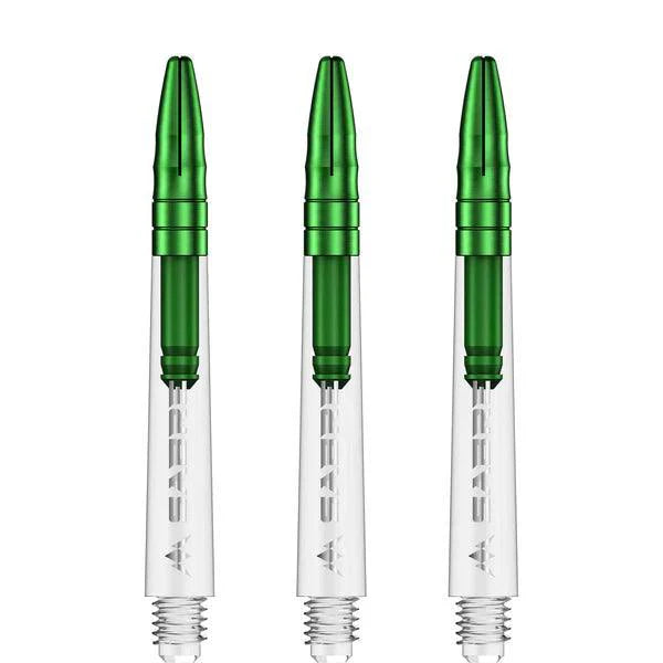 Mission - Sabre - Polykarbonát - Priehľadná - Zelená Top - Násadka Na Šípky - Direct Darts - 4