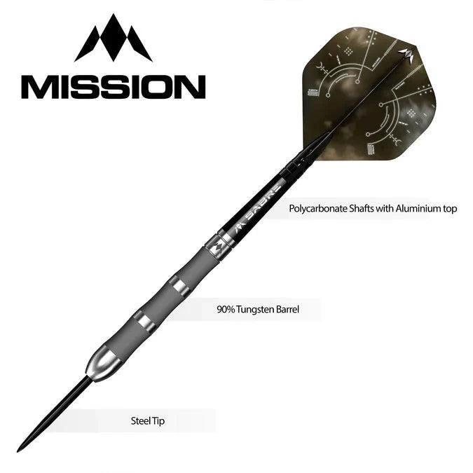 Mission - Saturn - Fenrir - 90% - Sada Steel Šípok - Direct Darts - 4