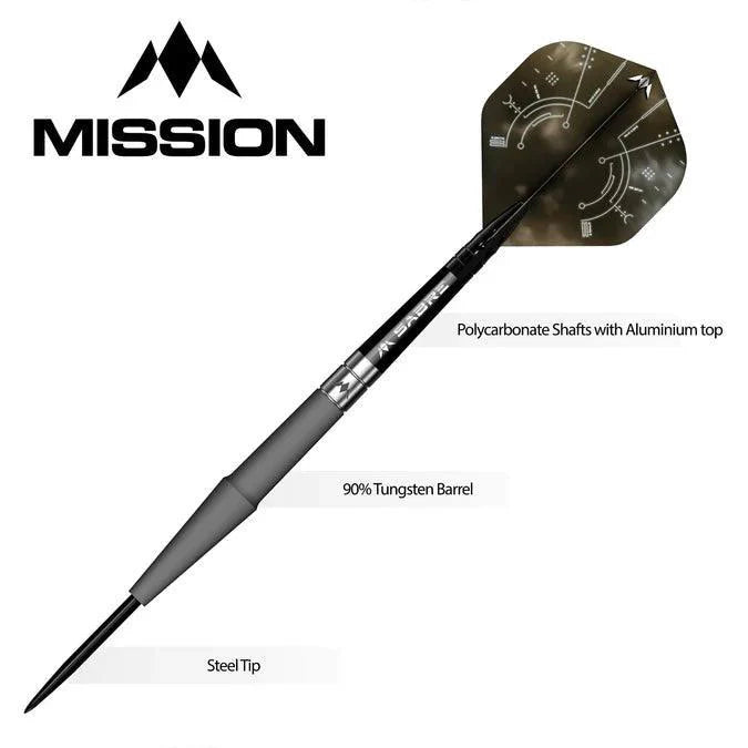 Mission - Saturn - Hyperion - 90% - Sada Steel Šípok - Direct Darts - 4
