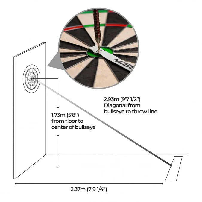 Mission - Páska Na Nastavenie Terča A Odhodová Čiary - Direct Darts - 3
