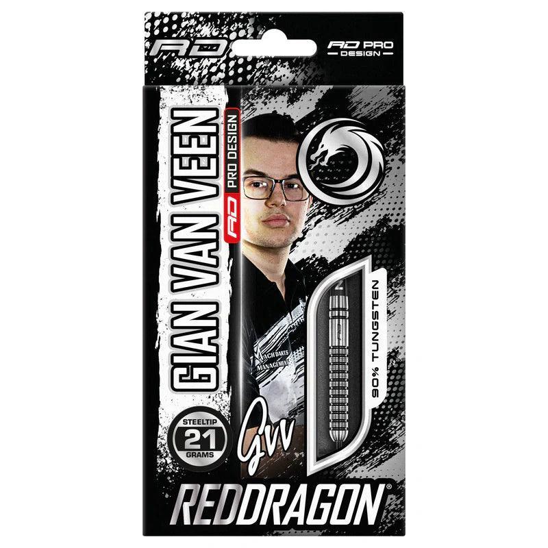 Red Dragon - Gian Van Veen - 90% - Sada Steel Šípok - Direct Darts - 4
