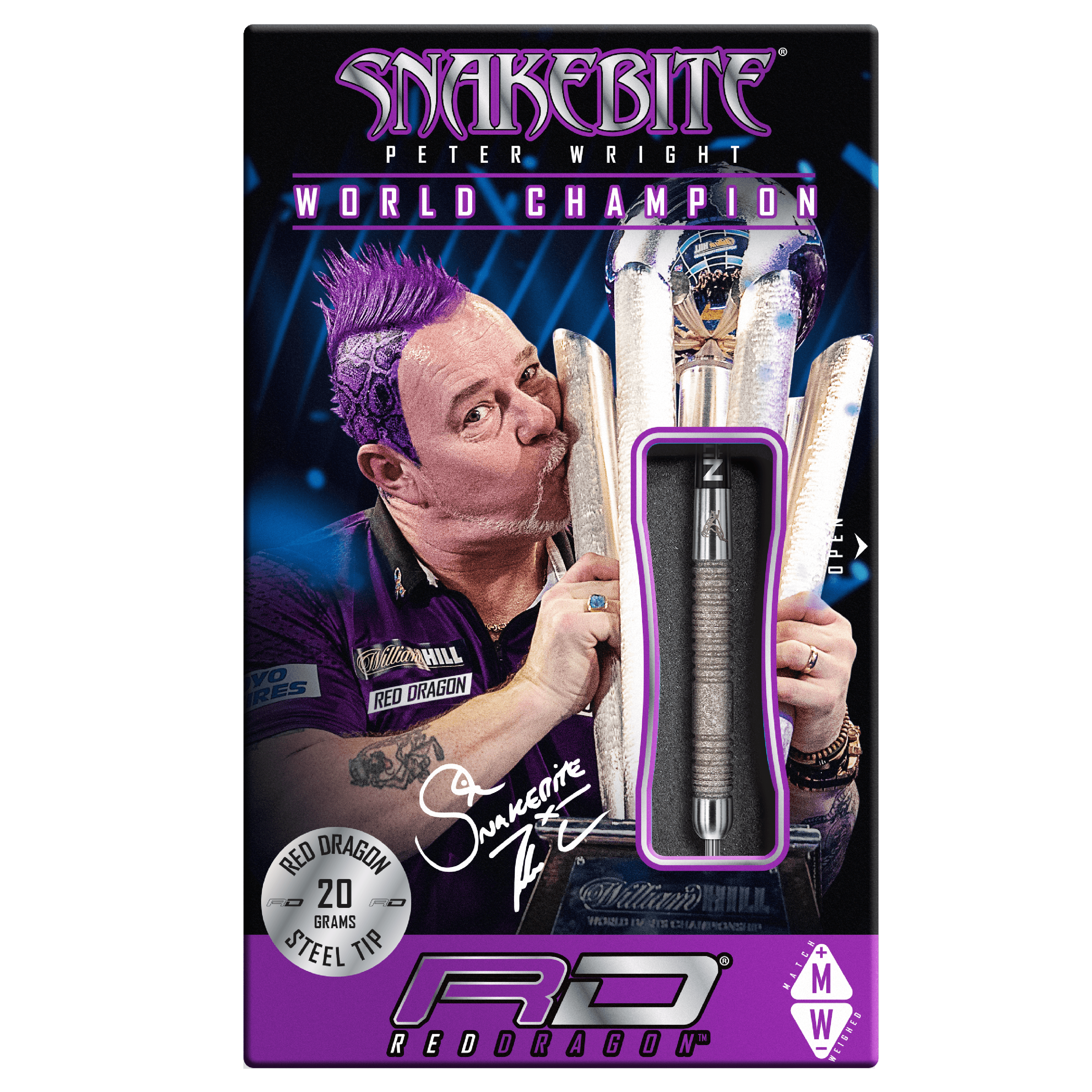 Red Dragon - Peter Wright Euro 11 Element 90% - Sada Steel Šípok - Direct Darts - 4