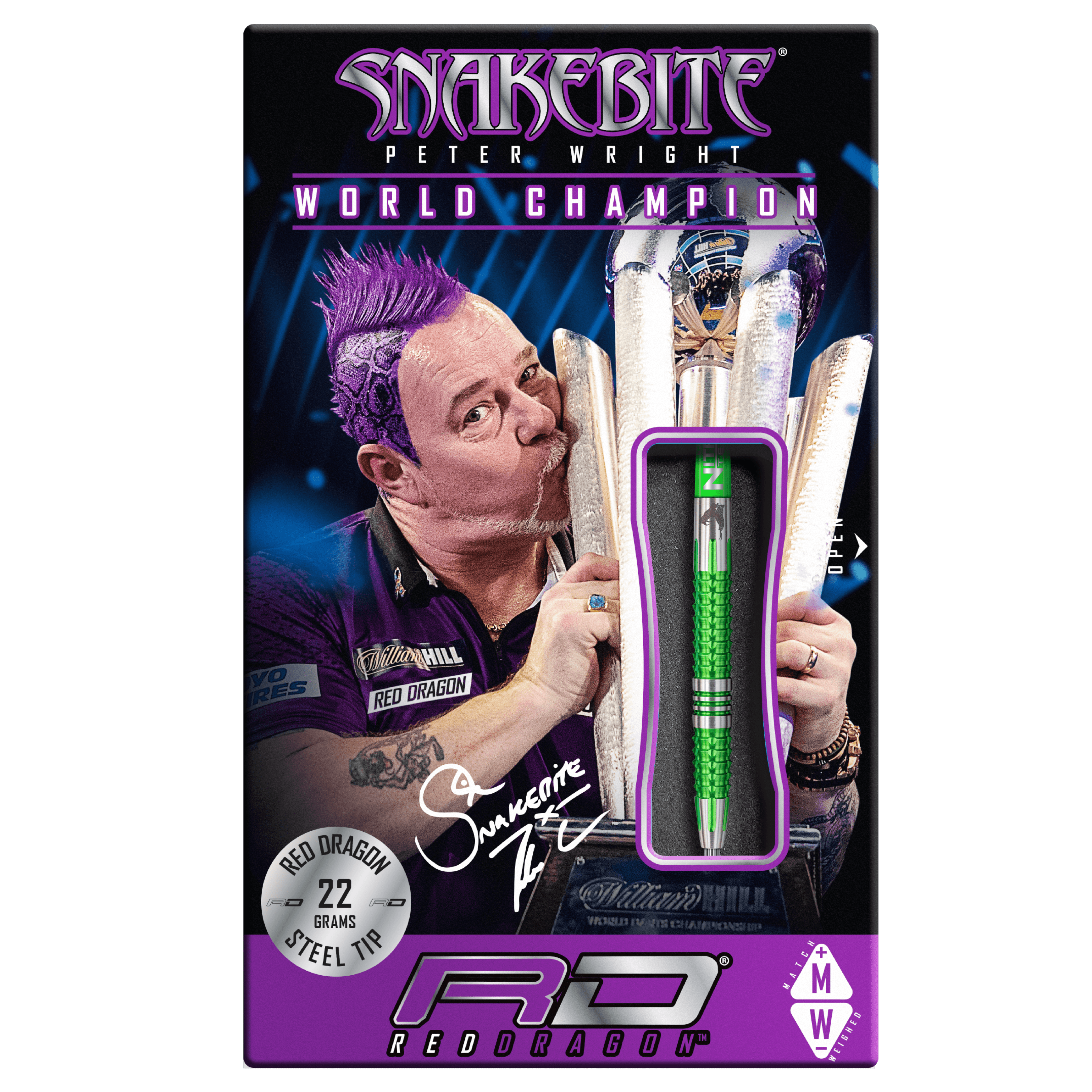 Red Dragon - Peter Wright Mamba 2 90% - Sada Steel Šípok - Direct Darts - 4