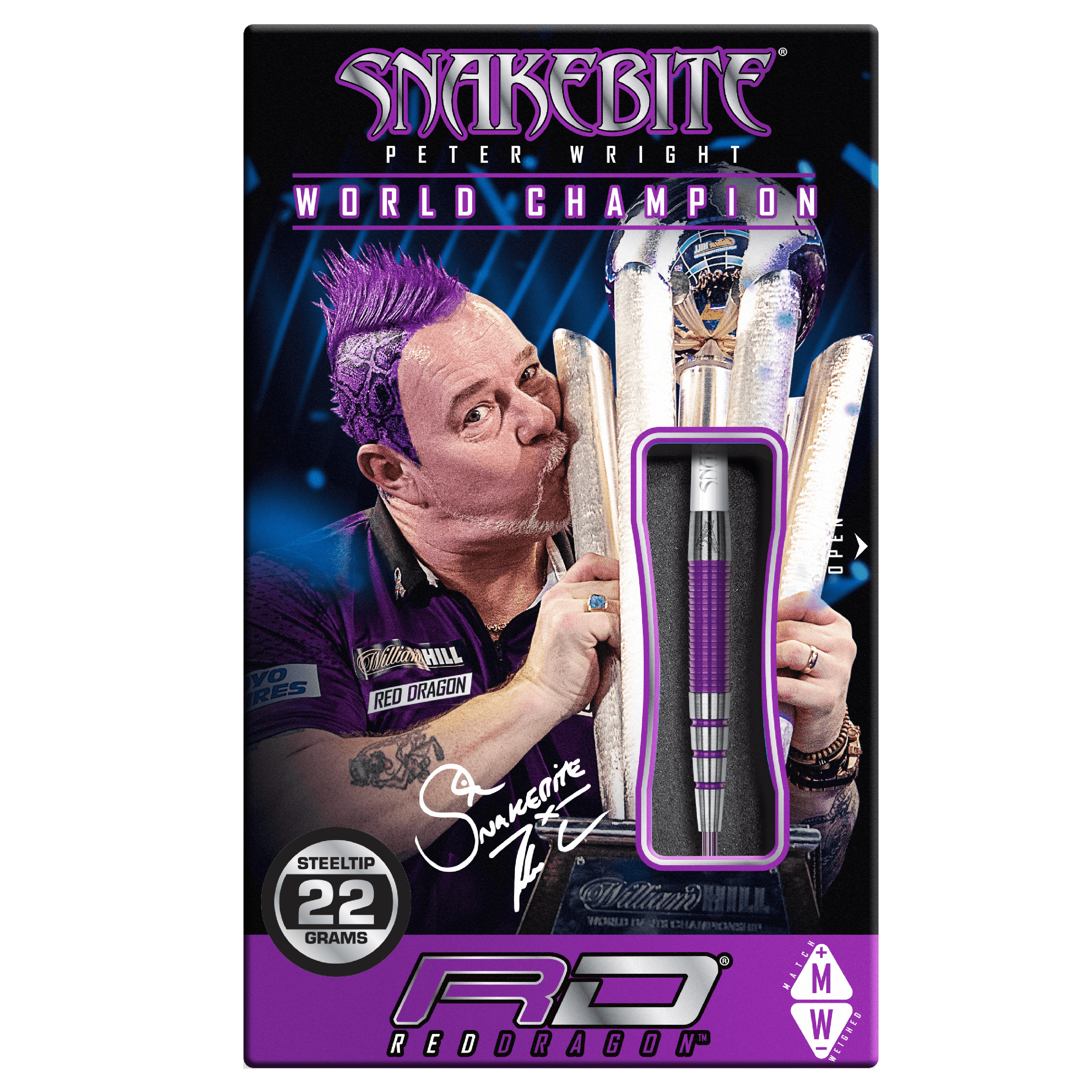 Red Dragon - Peter Wright - Pl15 Medusa 90% - Sada Steel Šípok - Direct Darts - 4