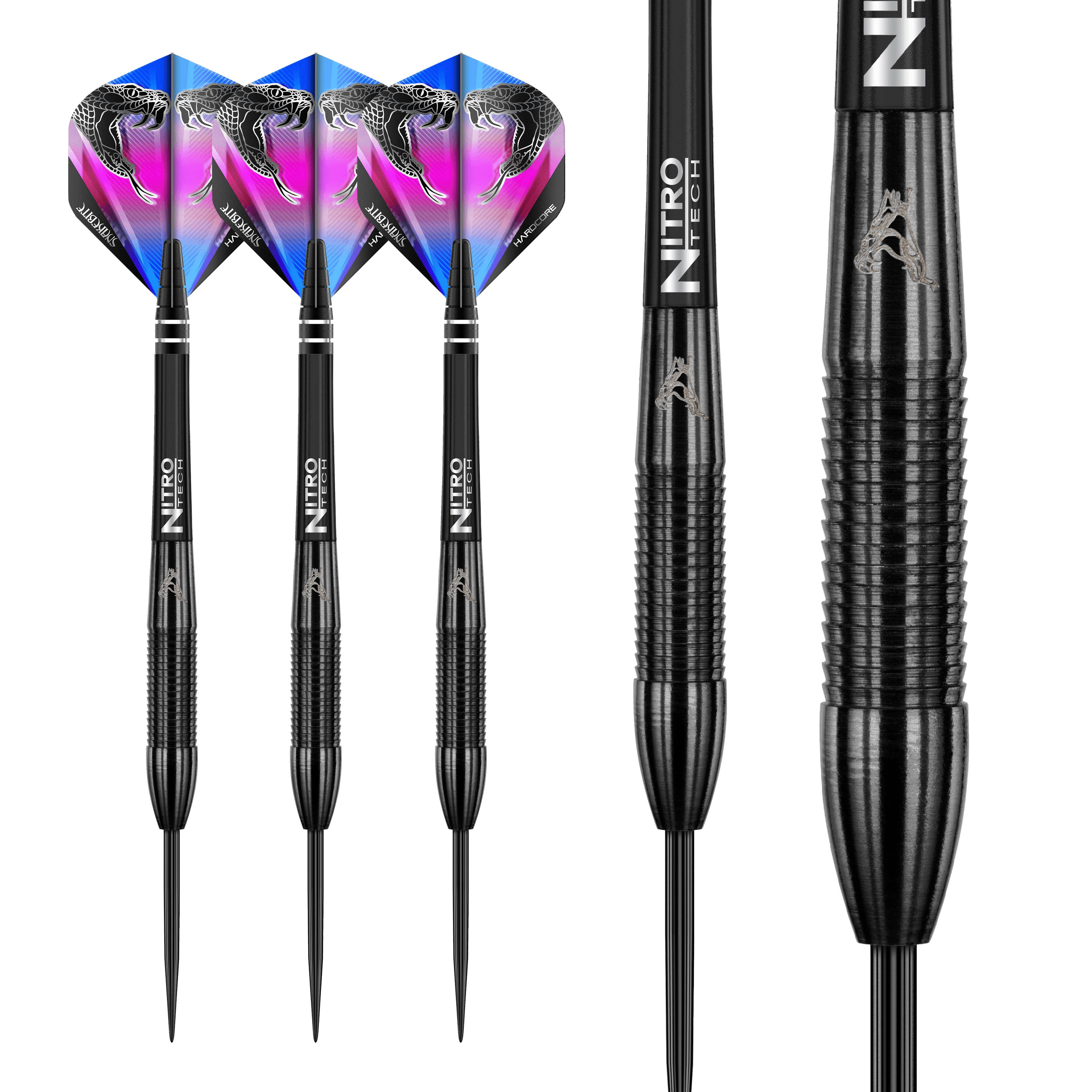 Red Dragon - Peter Wright Snakebite 3 Black 90% - Sada Steel Šípok - Direct Darts - 6