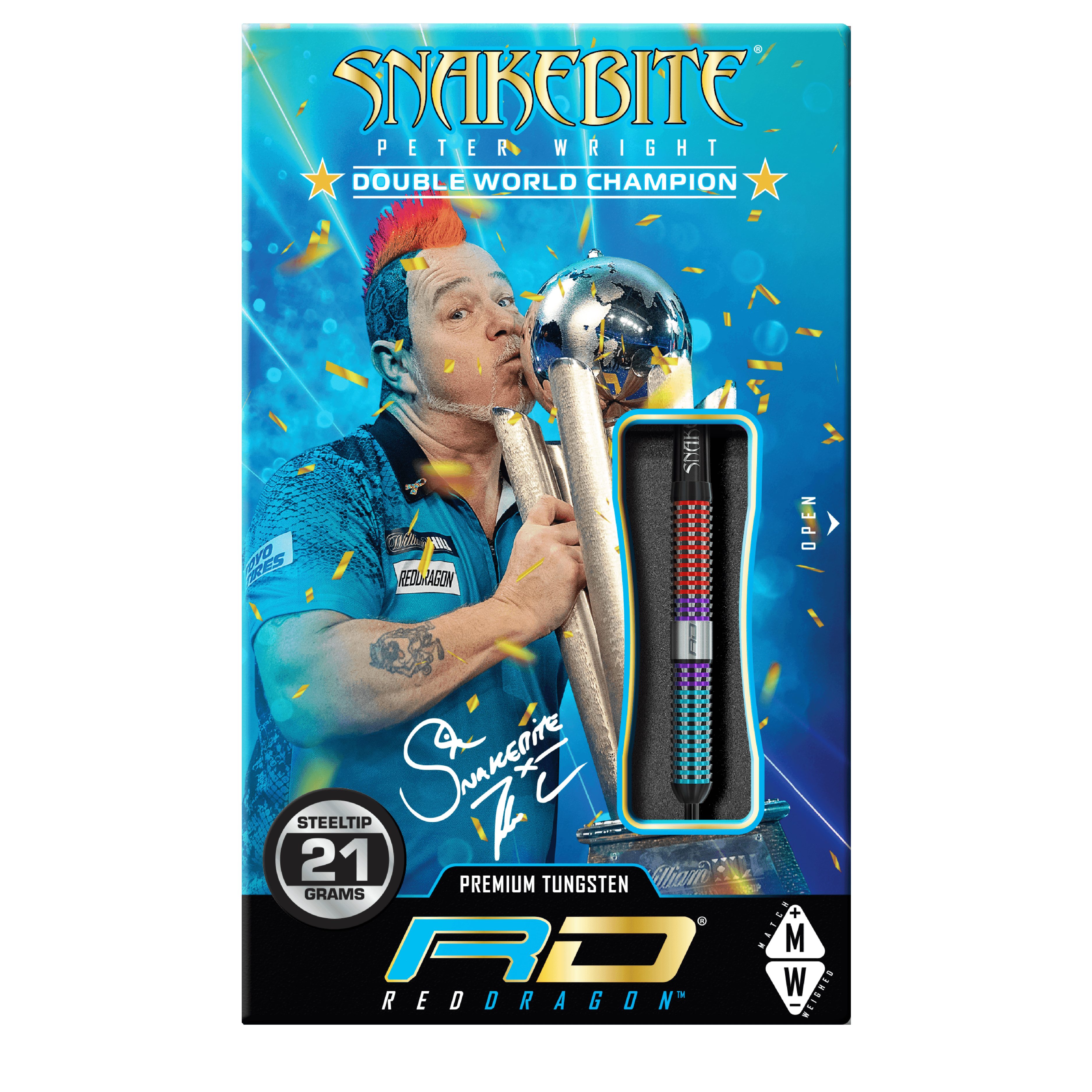 Red Dragon - Peter Wright Spirit 90% - Sada Steel Šípok - Direct Darts - 4