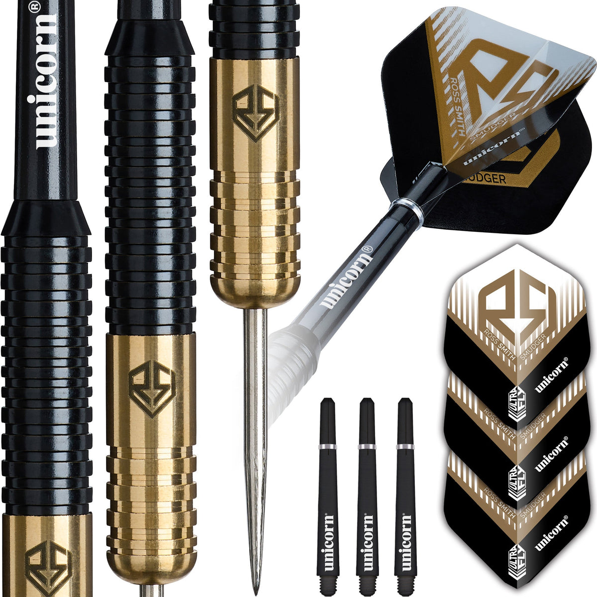 Unicorn - Ross Smith Brass - Steel Šipky - Direct Darts - 1