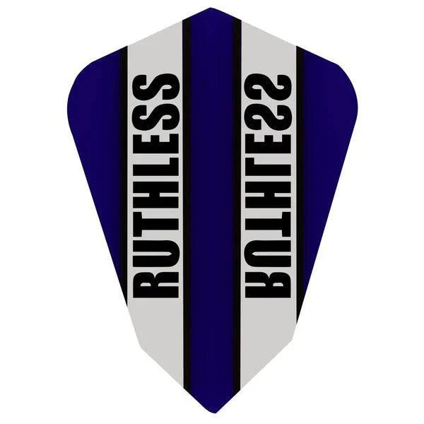 Ruthless - Clear Panel - Modrá - Fantail - 100 Mikrón - Letky Na Šípky - Direct Darts - 1