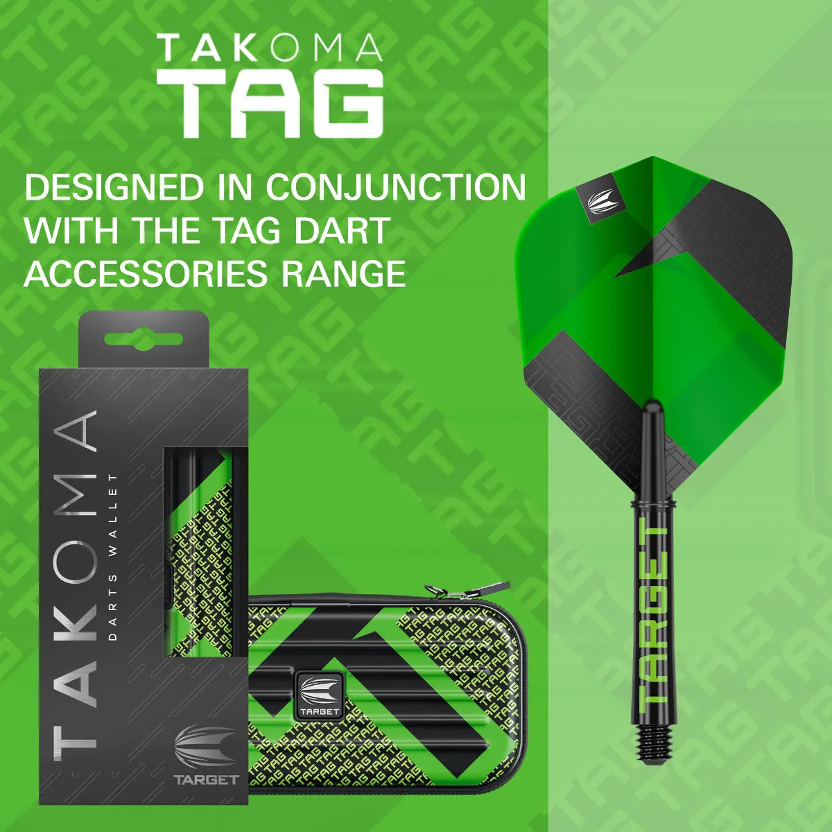 Target - Takoma Tag Zelená - Puzdro Na Šípky - Direct Darts - 3