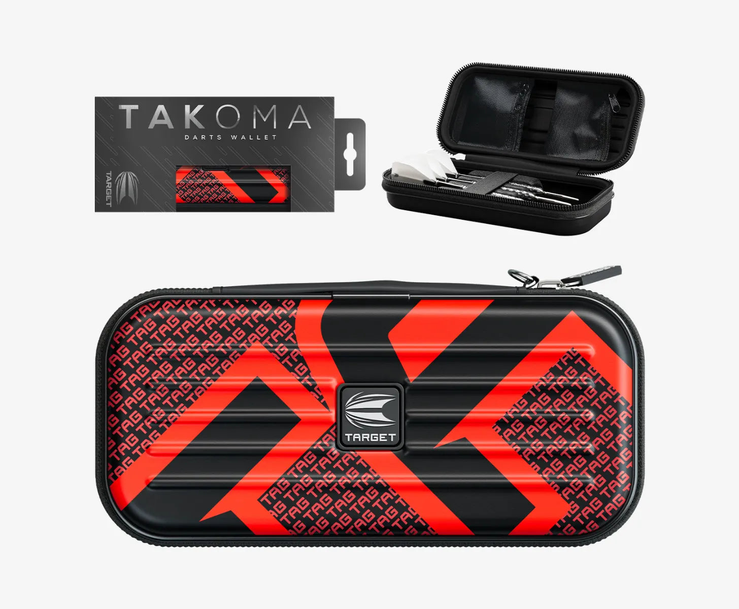 Target - Takoma Tag Červená - Puzdro Na Šípky - Direct Darts - 1