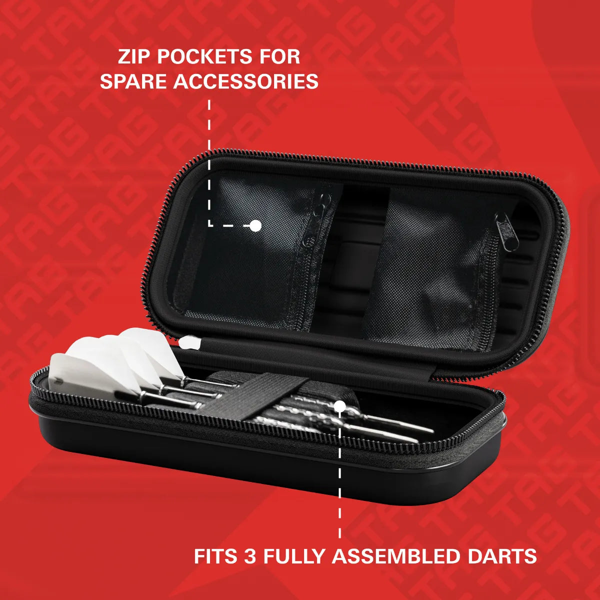 Target - Takoma Tag Červená - Puzdro Na Šípky - Direct Darts - 4