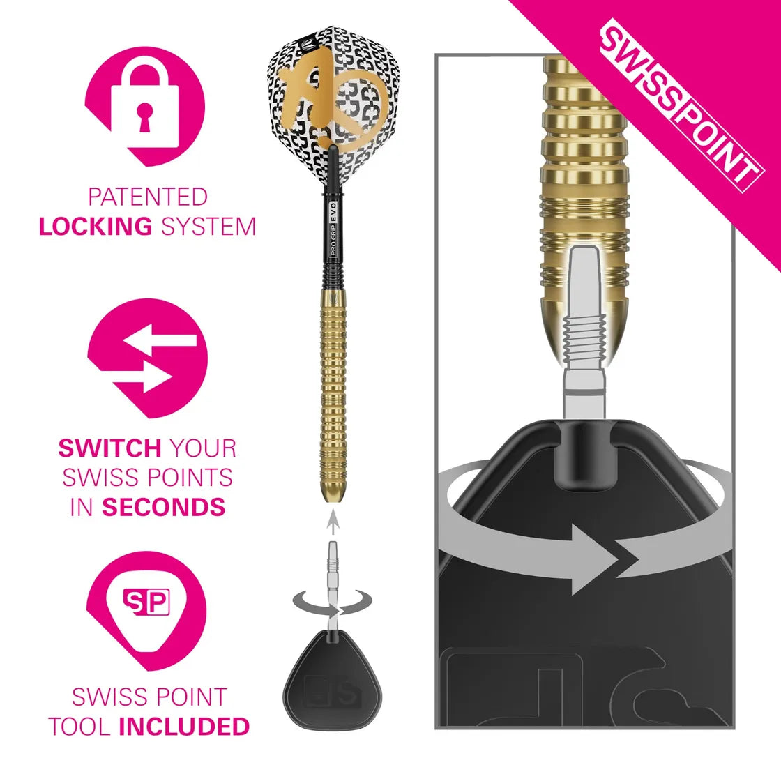 Target - Bolide Envy 04 - 90% - Steel Šípky - Direct Darts - 3