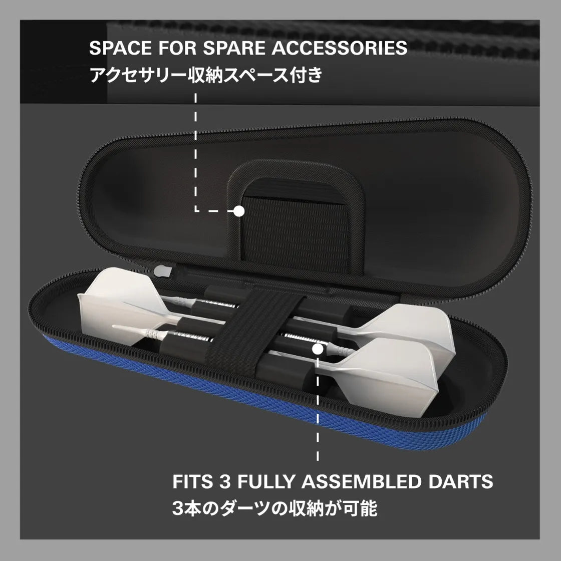 Target Japan - Takoma - Shell - Modré - Puzdro Na Šípky - Direct Darts - 3