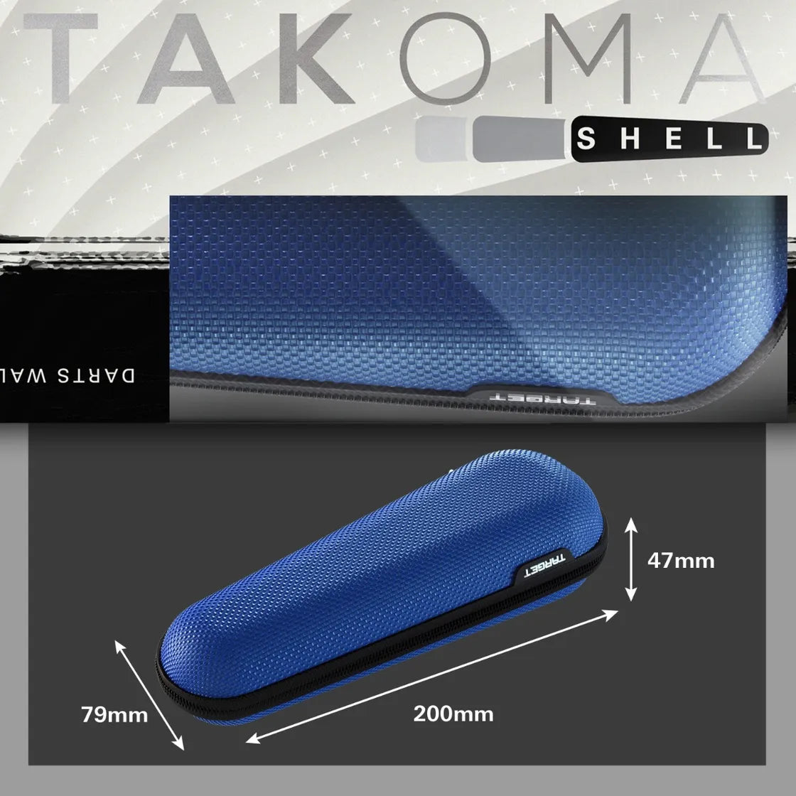 Target Japan - Takoma - Shell - Modré - Puzdro Na Šípky - Direct Darts - 5