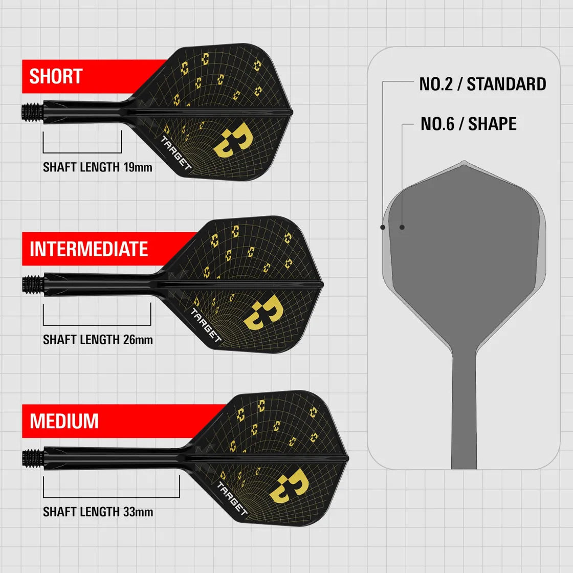 Target - K-Flex - Bolide - No6 - Jednodielny Násadka/Letky Na Šípky - Direct Darts - 3